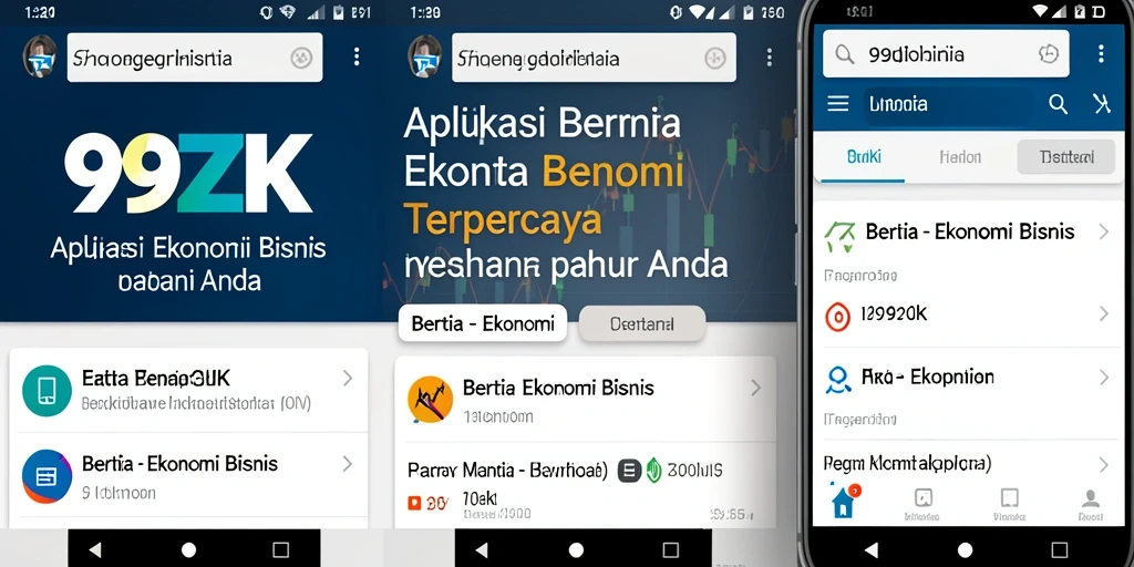 Tampilan antarmuka 99ZK yang informatif dan menarik.