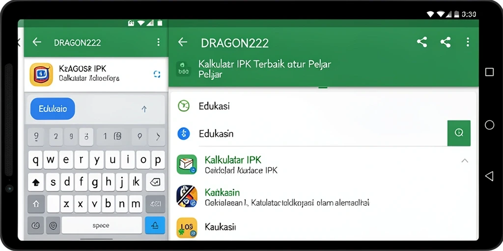 Tampilan antarmuka DRAGON222 yang sederhana dan efisien.