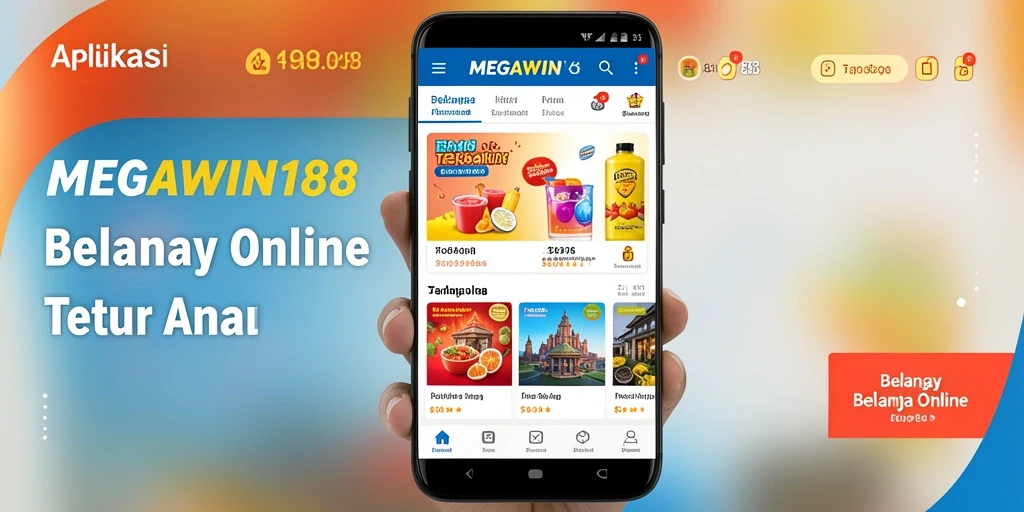 Screenshot MEGAWIN188 menampilkan antarmuka modern dan intuitif untuk belanja online.