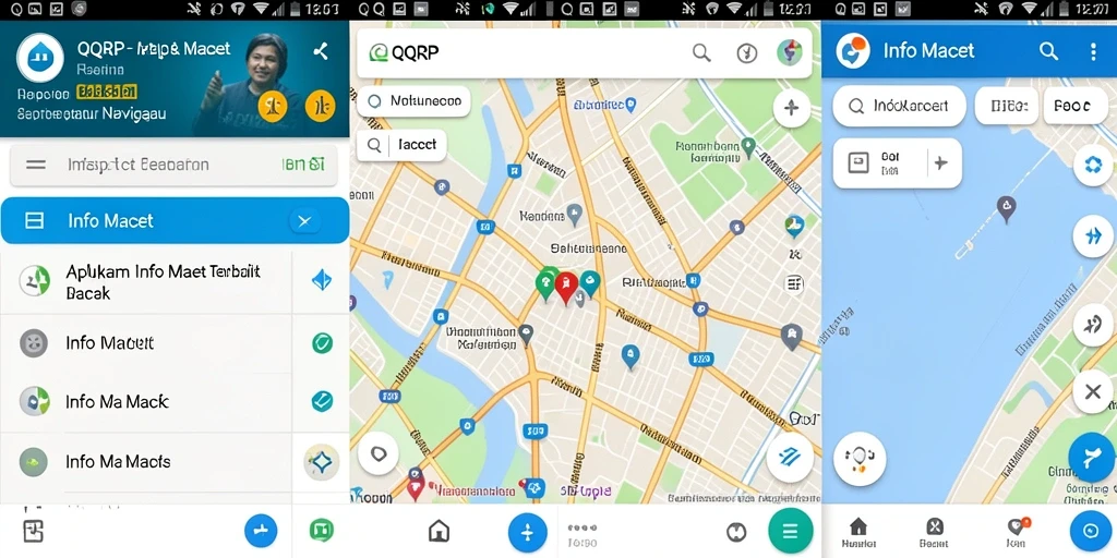 Tampilan antarmuka QQRP dengan fitur Info Macet yang informatif.