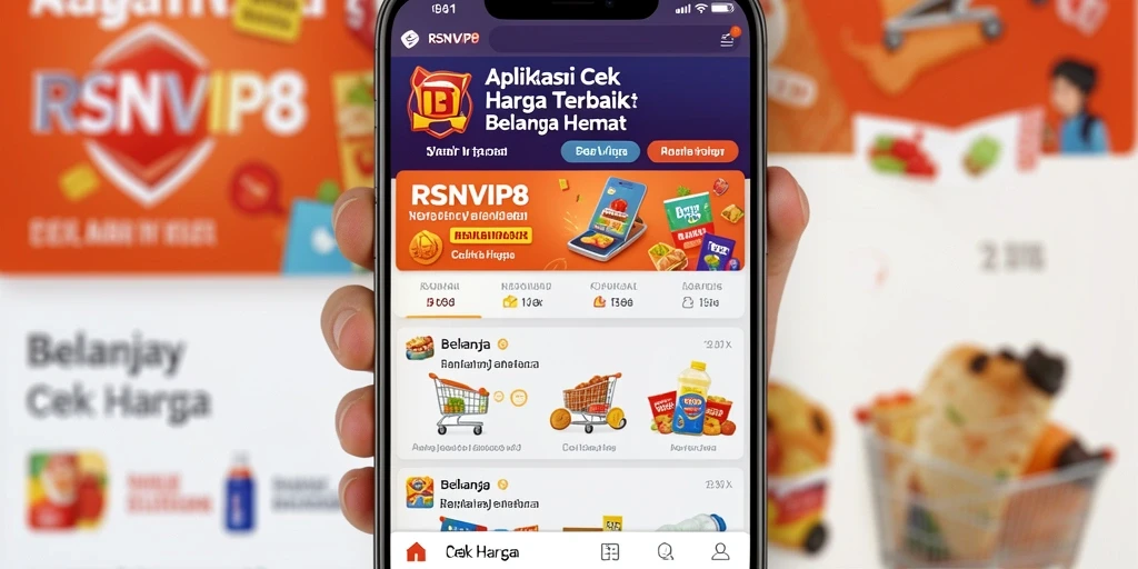 Tampilan antarmuka RSNVIP8 yang intuitif untuk fitur Cek Harga.