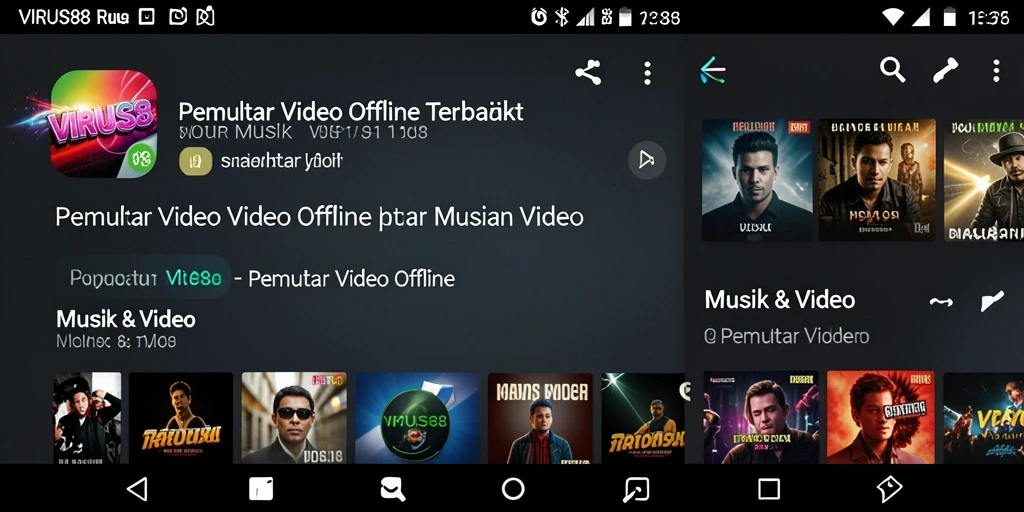 Antarmuka pengguna VIRUS88 yang intuitif dan menarik.